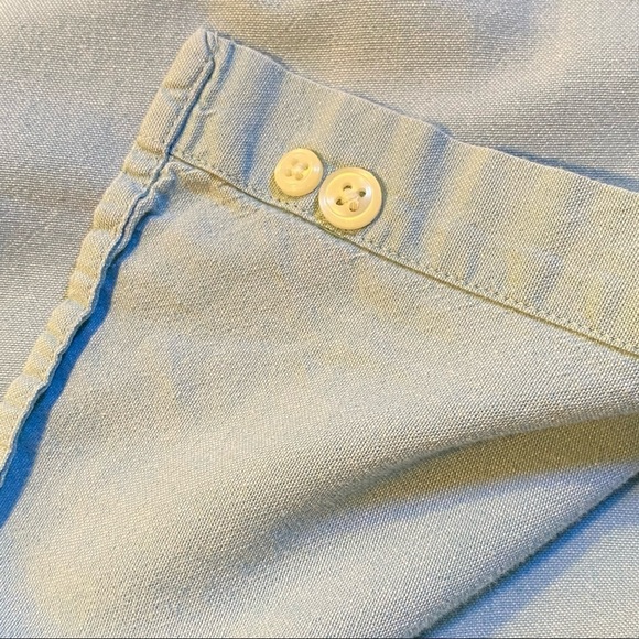 L.L. Bean Men's 100% Cotton Button Front Shirt Blue Size XXL-Tall - Picture 9 of 13